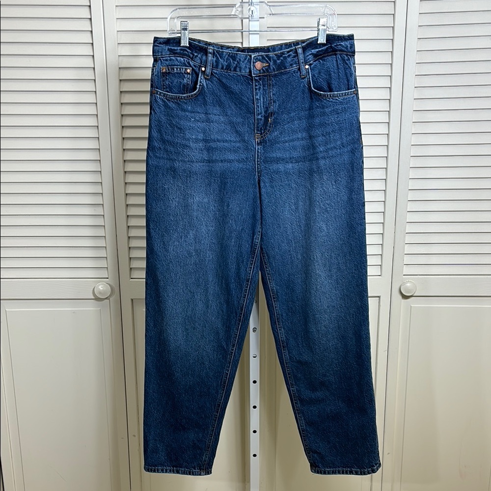 Boden Boyfriend Blue 100% Cotton Jeans Size 8 Regular